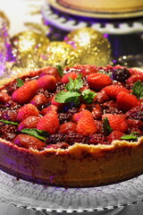 red fruit pie, known in Brazil as ridiculous pie, due to the ease of its production.