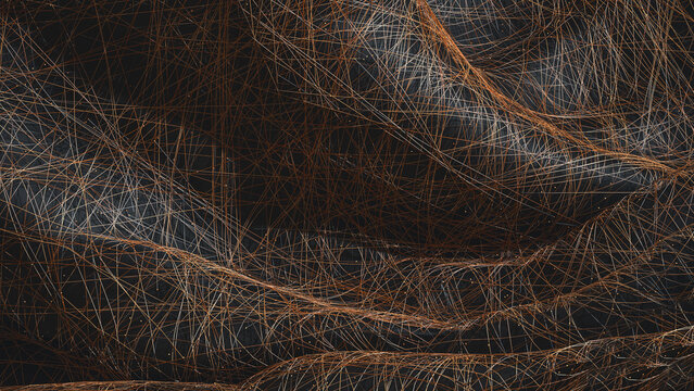 Fototapeta Abstract fabric and thread composition with intricate patterns