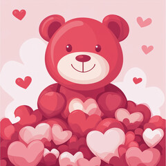 teddy bear with heart