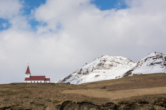 Small church in Iceland by the town Vik