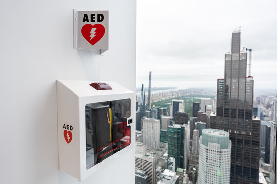 Automated external defibrillator (aed) device