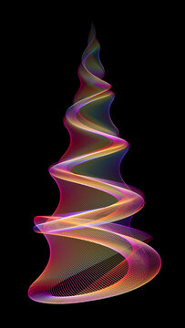 Futuristic Christmas tree.