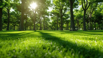 Obraz premium green plant natural background. Flowers, trees, forest