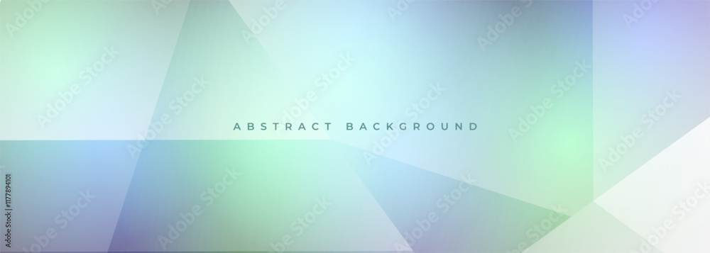 Poster blue and green modern abstract wide background with geometric shapes. abstract vector illustration b