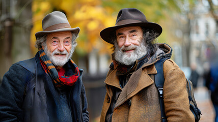 Fototapeta premium two Happy gay man having fun together