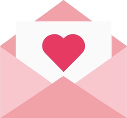 Love Letter icon. Valentine card Icons