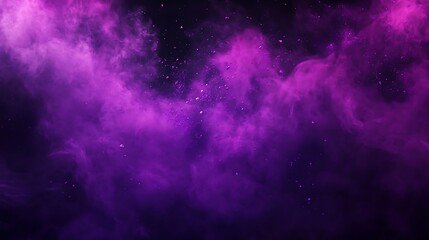 Naklejka premium Abstract purple and black smoky texture background with particles.