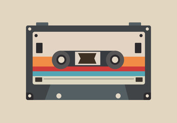 audio cassette tape vector