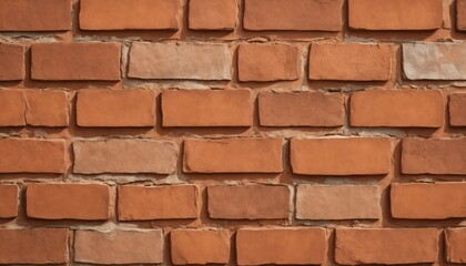 Brick tones wall with rich terracotta hues and uneven textured surface