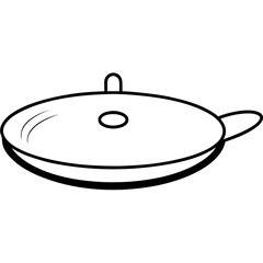 frying pan isolated on white