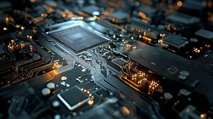 Ewaste Pile with Circuit Boards and Cables for Recycling Awareness