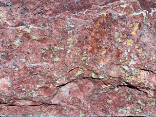 Detailed, close up of the red rock texture. 
