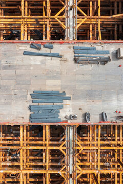 Industrial Construction Site Yellow Metal Formwork System with R