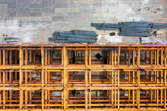 Industrial Construction Site Yellow Metal Formwork System with R