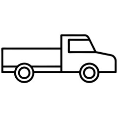 truck isolated on white