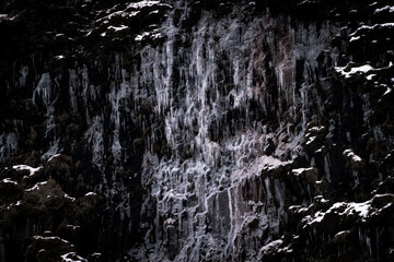 Abstract nature ice frost patterns Iceland snow frozen