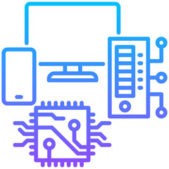 Fototapeta premium It Systems Icon