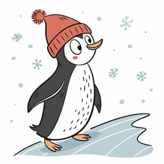 Penguin with hat 