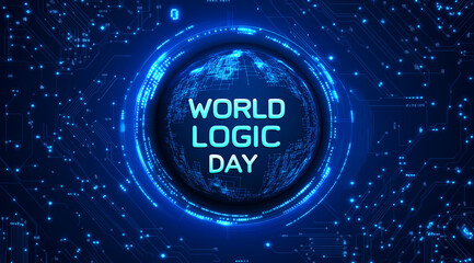 A digital circuits Futuristic technology, World Logic Day