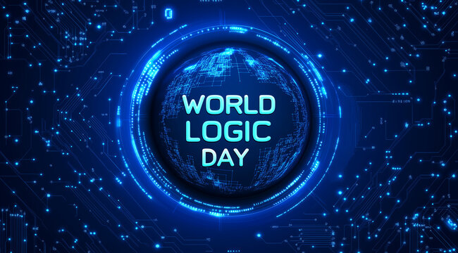A digital circuits Futuristic technology, World Logic Day