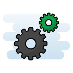 Gear vector icon