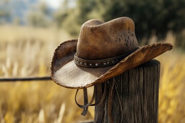 An Old Cowboys Hat Rack