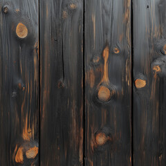 Fototapeta premium Dark Amber Wood Boards with Stark Motifs