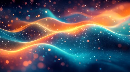 Abstract Waves of Light and Glowing Particles