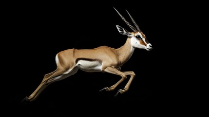 Leaping Gazelle: A Stunning Wildlife Portrait