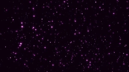 pink shiny stars glittering and glowing and particles falling animation , abstract new year and christmas, social media motion background	