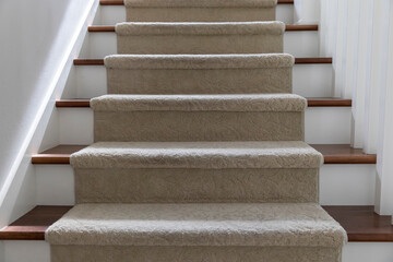 Home Stairway looking up  rug nobody