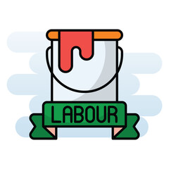 Labour Day vector icon