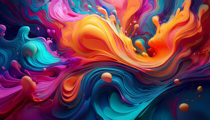 colourful fluid styles create a spell binding animated impact with dynamic textures and shapes at gigapixel art scale generative ai