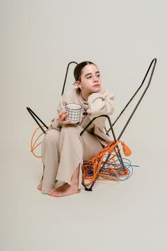 Girl with Mug 