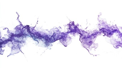 Obraz premium Ethereal Swirls of Purple and White Smoke Creating a Dreamy Background for Artistic Designs and Creative Projects in Abstract Digital Imagery