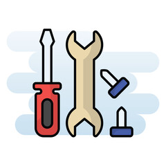 Repairing Tools vector icon