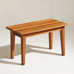 Promotional Furniture Photography: Sleek Teak Bench