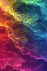 Obraz premium Vibrant Gradient Harmony: An Abstract Journey Through a Spectrum of Vivid Hexadecimal Palettes