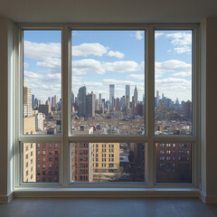 Innovative Retractable Quad-Section Skyline Window with Shadowed Frame