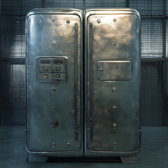 View Inside Sterling Silver Freezer with Closed Doors