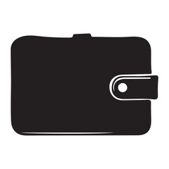 Simple Wallet Silhouette Vector Illustration