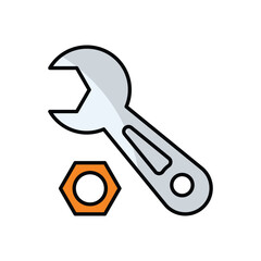 Spanner vector icon