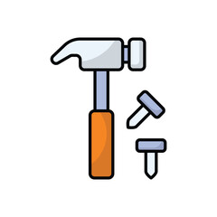 Hammer vector icon