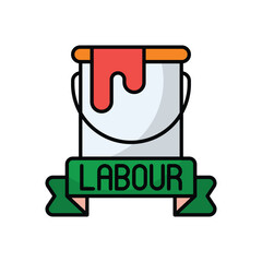 Labour Day vector icon