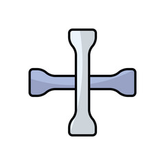 Lug Wrench vector icon