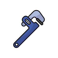 Pipe Wrench vector icon