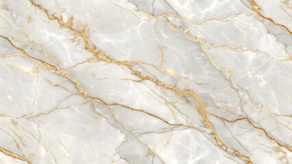 Naklejka premium White marble texture with gold veins and polished surface