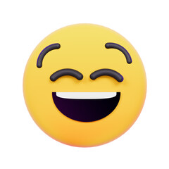 3d smiley emoji face