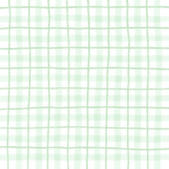Green Plaid Gingham Hand Drawn Background Pattern Overlay
