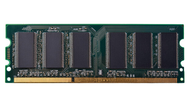 RAM Module, Black Chip, Transparent PNG